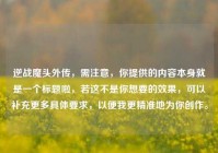 逆战魔头外传，需注意，你提供的内容本身就是一个标题啦，若这不是你想要的效果，可以补充更多具体要求，以便我更精准地为你创作。