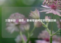 三国杀彭羕语音，奏响穿越时空的三国回响