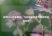 探寻CSGO水晶素材，为游戏爱好者打造独特视觉体验