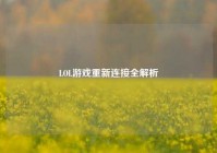 LOL游戏重新连接全解析