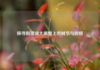 探寻阳澄湖大闸蟹上市时节与价格