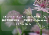 A Memorable Day: Beach Visit and Peace Elite Play （可根据实际需求调整，比如更简洁的 Memorable Beach & Peace Elite Day ）