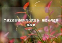 了解工资交税规则与档次比例，履行义务促共享发展