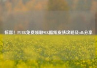 惊喜！PUBG免费领取98K酷炫皮肤攻略及cdk分享