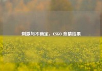 ***与不确定，CSGO 竞猜结果