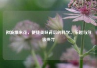 微波爆米花，便捷美味背后的科学、乐趣与危害探寻