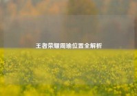 王者荣耀周瑜位置全解析