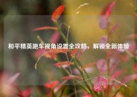 和平精英跑车视角设置全攻略，解锁全新体验