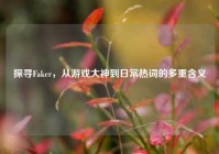 探寻Faker，从游戏大神到日常热词的多重含义