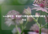 Steam版尼尔，机械纪元黑屏问题的排查与解决 *** 