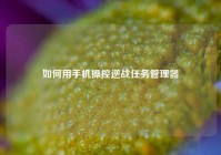 如何用手机操控逆战任务管理器