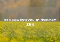 西班牙与意大利绿茵交锋，历史战绩与比赛结果探秘