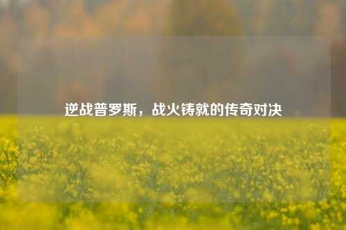 逆战普罗斯,战火铸就的传奇对决