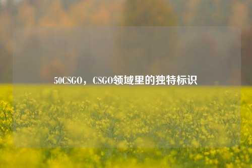 50CSGO,CSGO领域里的独特标识