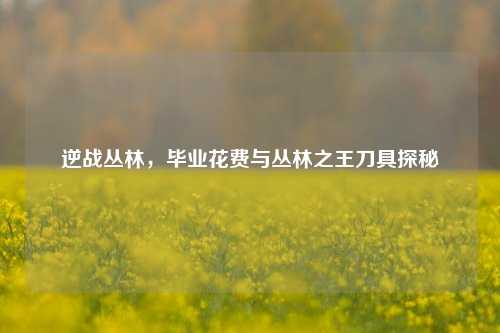 逆战丛林,毕业花费与丛林之王刀具探秘