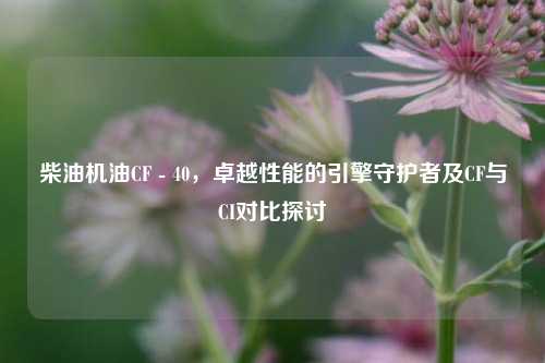 柴油机油CF - 40,卓越性能的引擎守护者及CF与CI对比探讨