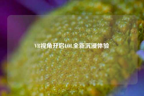 VR视角开启LOL全新沉浸体验