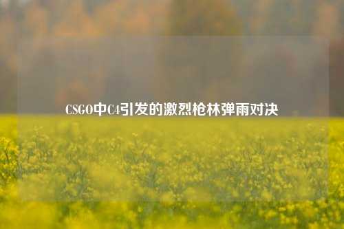 CSGO中C4引发的激烈枪林弹雨对决